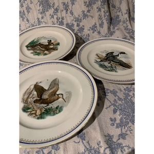 Porcellana Fine Bavaria Wildlife Plates (set of 3)